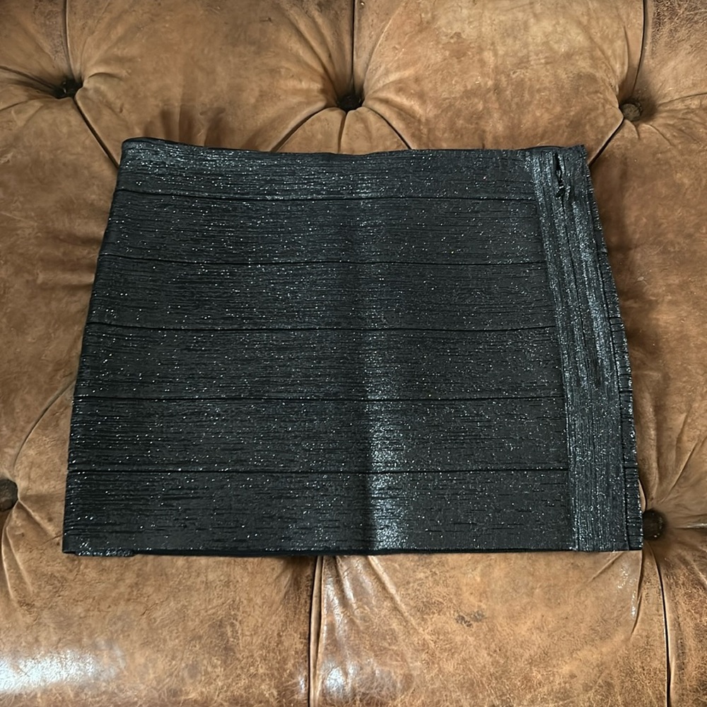 Haute Hippie Black Bandage Skirt